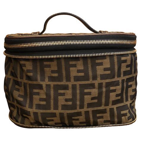 fendi zucca cosmetic bag|fendi zucca bag vintage.